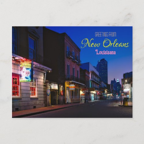 Greetings from New Orleans Louisiana Postcard
