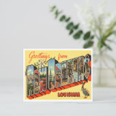 Greetings from New Orleans, Louisiana Travel Postcard (Standing Front)