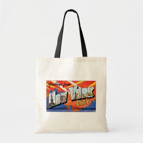 Greetings From New York City NY Tote Bag