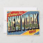 Greetings from New York City Postcard