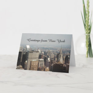 Greetings from New York, New York Card
