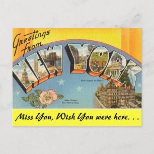 Greetings from New York Postcard