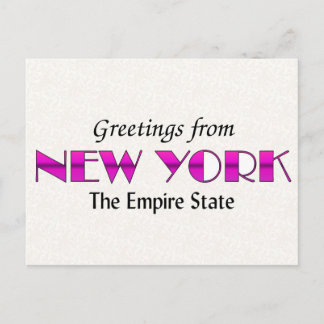 Greetings from New York Postcard