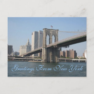 Greetings From New York Postcard