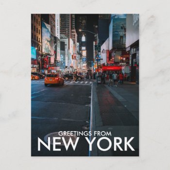 Greetings From New York Postcard by TwoTravelledTeens at Zazzle
