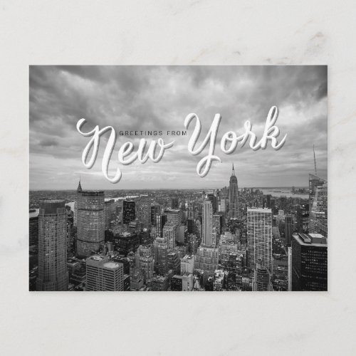 greetings from new york postcard