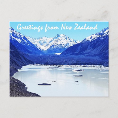 Greetings from New Zealand Postcard