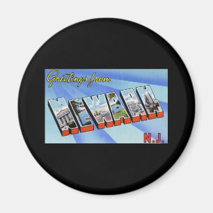 Greetings from Newark New Jersey Magnet