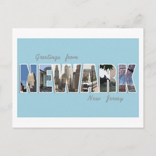 Greetings From Newark New Jersey _ POSTCARD