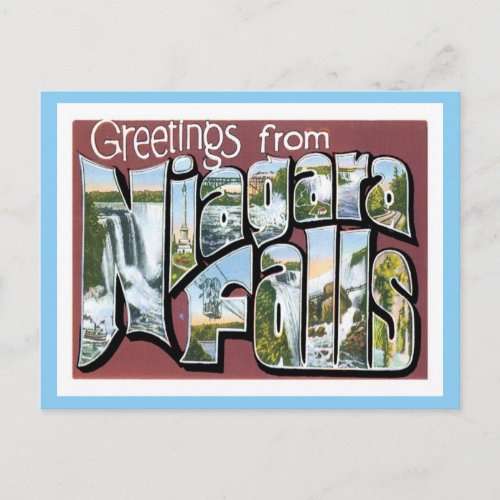 Greetings From Niagara Falls NY US City Postcard