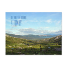 Greetings from Norway landscape photo card