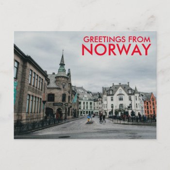 Greetings From Norway Postcard by TwoTravelledTeens at Zazzle