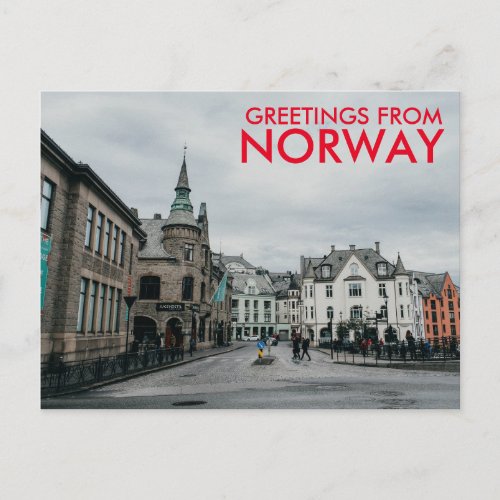 Greetings from Norway Postcard