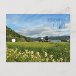 Greetings from Norway summer photo card