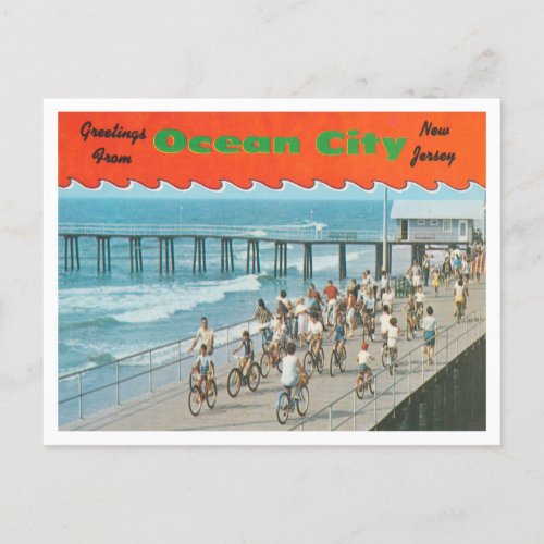 Greetings from Ocean City New Jersey Travel Postcard