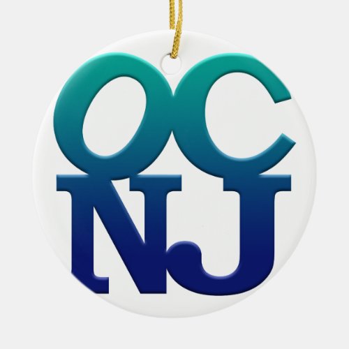 Greetings from Ocean City NJ Ceramic Ornament