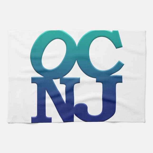Greetings from Ocean City NJ Kitchen Towel (Horizontal)