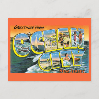 Greetings From Ocean City, NJ Postcard