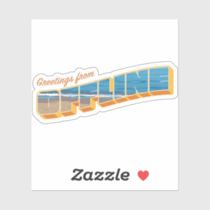 Greetings from Offline Sticker
