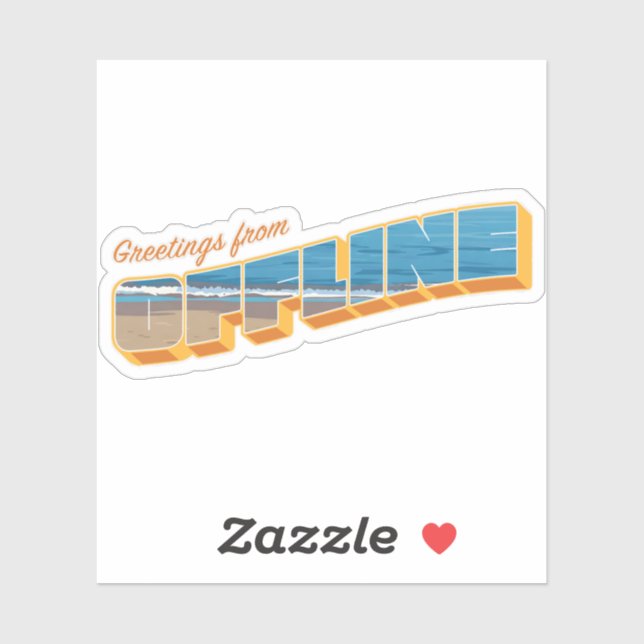 Greetings from Offline Sticker (Sheet)