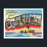 Greetings from Ogunquit, Maine Vintage Travel Postcard<br><div class="desc">Greetings from Ogunquit,  Maine Vintage Travel Postcard</div>