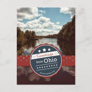 Greetings From Ohio Postcard by dumbstep at Zazzle