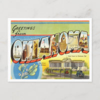 Greetings from Oklahoma Vintage Travel
