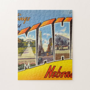 Greetings From Omaha Nebraska Jigsaw Puzzle