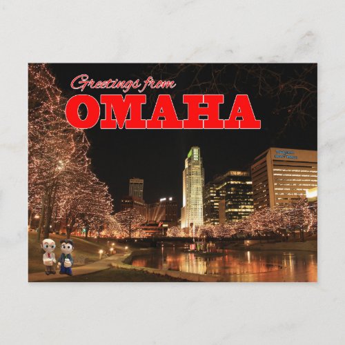 Greetings From Omaha Tales Postcard