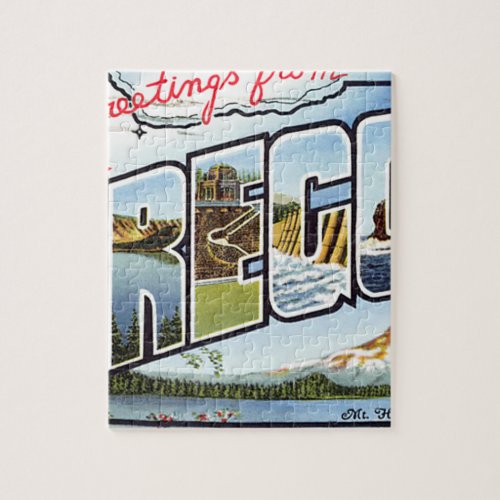 Greetings From Oregon Jigsaw Puzzle