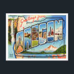 Greetings from Oregon Vintage Travel Postcard<br><div class="desc">Greetings from Oregon Vintage Travel Postcard</div>