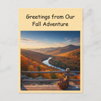 Greetings from Our Fall Adventure Travel Postcard