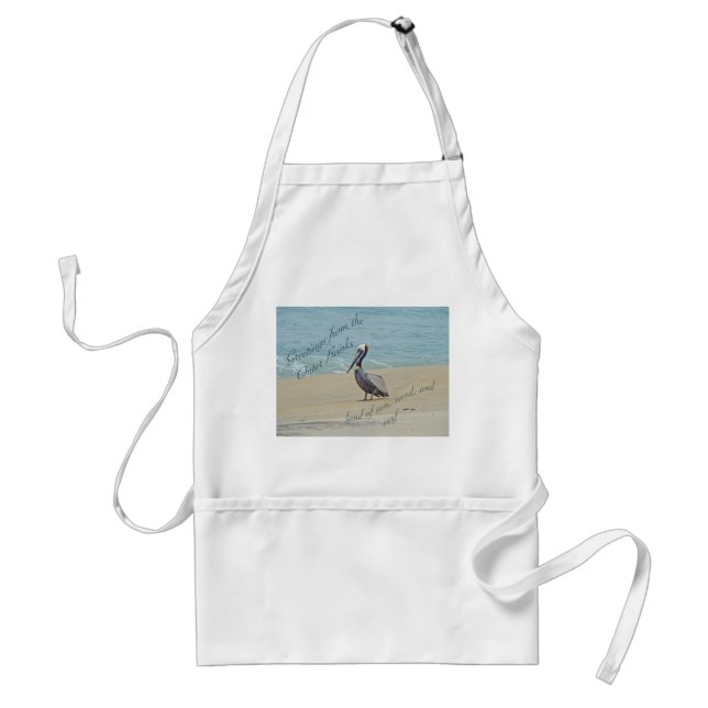Greetings From Outer Banks OBX NC Adult Apron (Front)