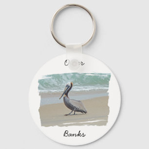 Greetings From Outer Banks OBX NC Keychain