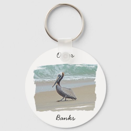 Greetings From Outer Banks OBX NC Keychain