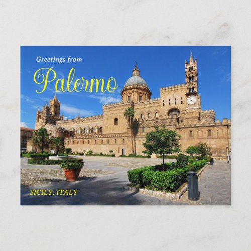 Greetings from Palermo Postcard Italy
