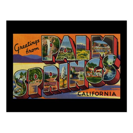 Greetings from Palm Springs California Postcard | Zazzle.com