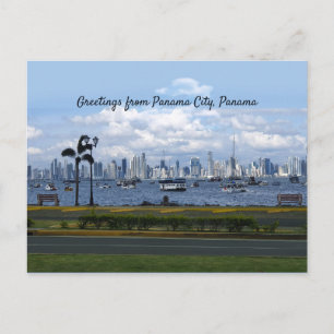 Greetings from Panama City, Panama (customizable) Postcard