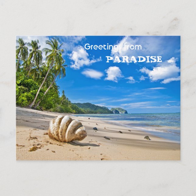 Greetings from Paradise Postcard (Front)