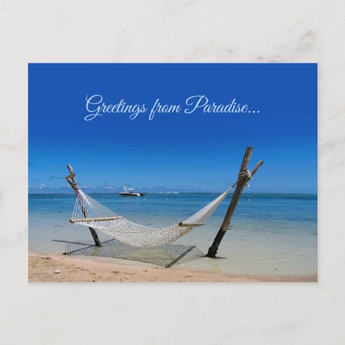 Greetings from Paradise Postcard