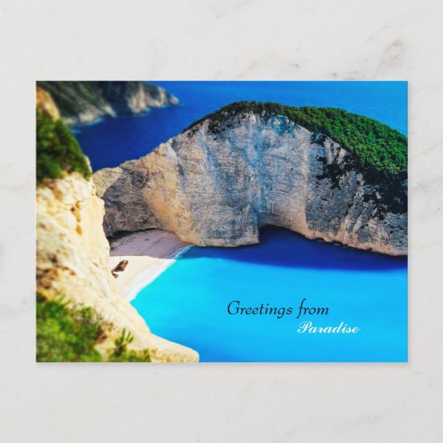 Greetings from Paradise Postcard (Front)