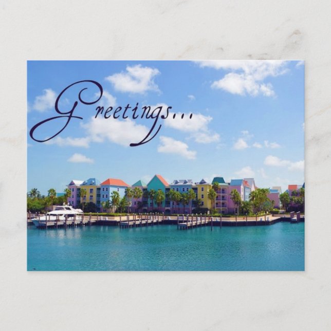 Greetings from Paradise Postcard (Front)