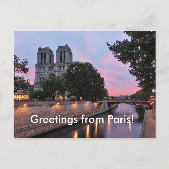 Greetings from Paris! Postcard (Front)