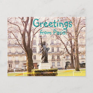 Greetings from Paris Postcard