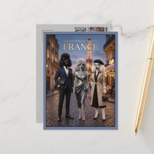 Greetings from Paris Travel Postcard