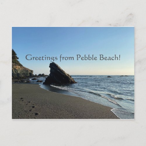 Greetings from Pebble Beach Postcard