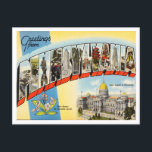 Greetings from Pennsylvania Vintage Travel Postcard<br><div class="desc">Greetings from Pennsylvania Vintage Travel Postcard</div>