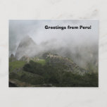 Greetings From Peru Postcard at Zazzle