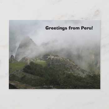 Greetings From Peru Postcard by smbeck2000 at Zazzle