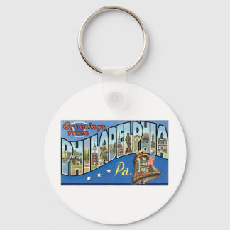 Greetings from Philadelphia, PA Keychain